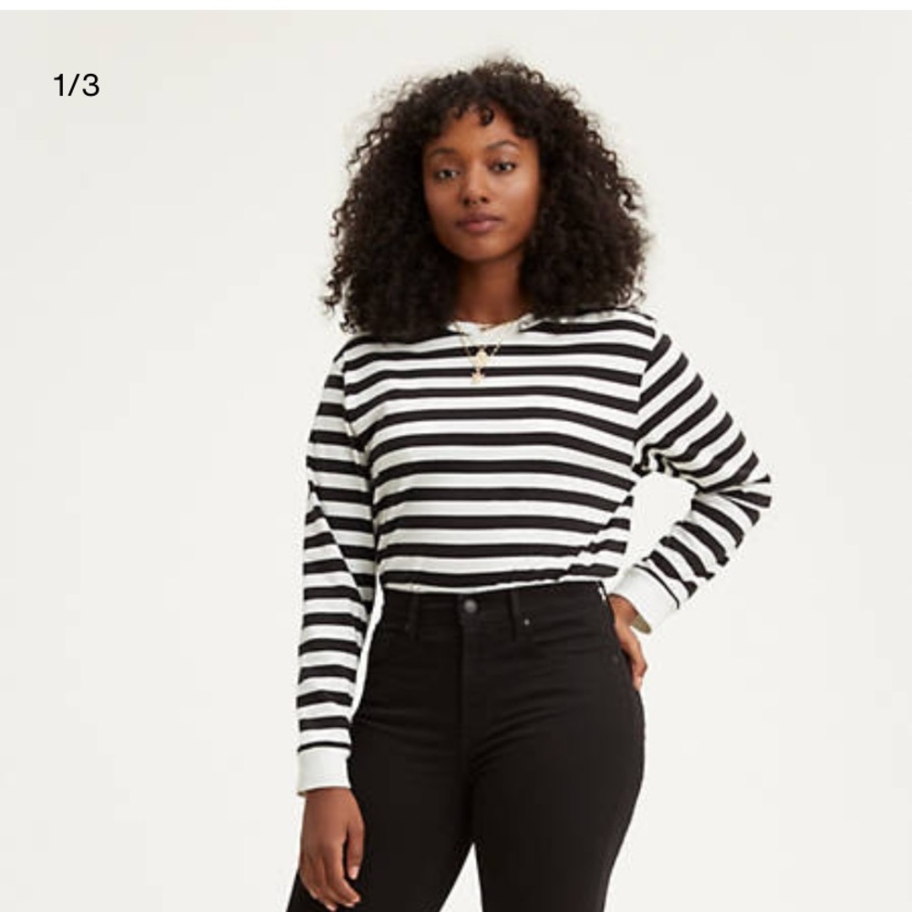 Levi’s 724 High Rise Skinny Black Jeans